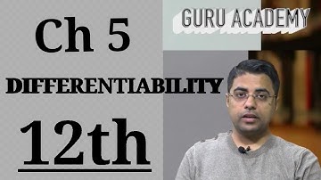 12/DIFFERENTIABILITY/Mathematics - NITIN GURU Maths Summary Class 12th CBSE REVISION