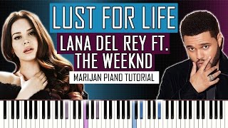 How To Play: Lana Del Rey ft. The Weeknd - Lust For Life | Piano Tutorial screenshot 5