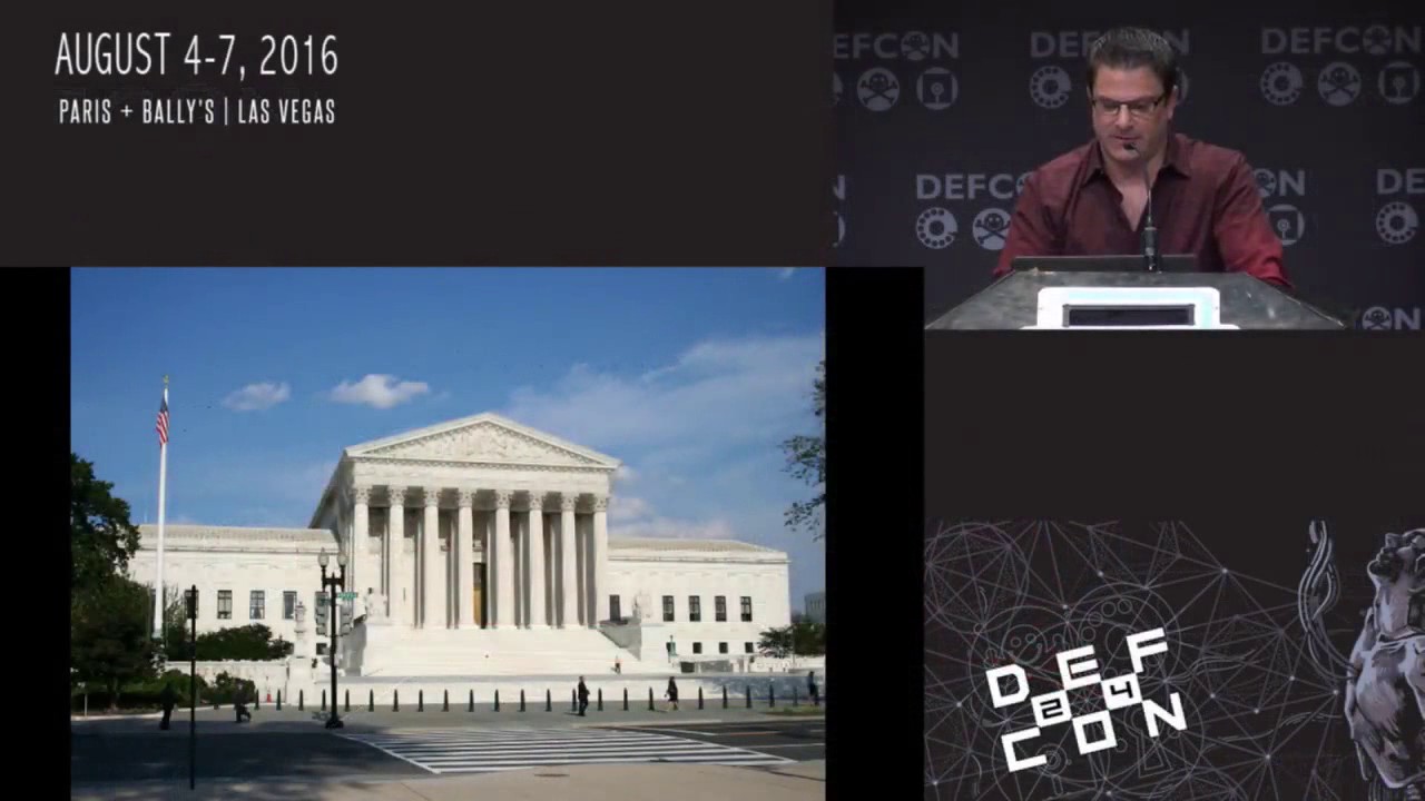 DEF CON 24 - Ladar Levison - Compelled Decryption: State of the Art in Doctrinal Perversions