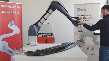 Smerigliare, levigare o lucidare con cobot Doosan Robotics e Onrobot sender