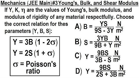 JEE Main Physics  Mechanics #3 Young