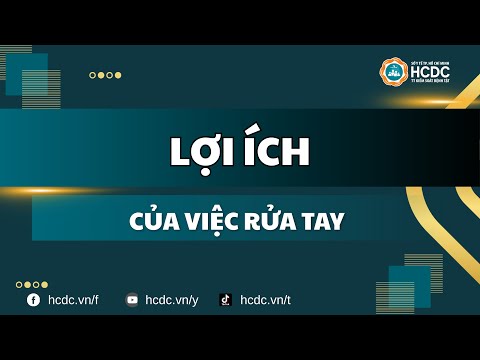 Lợi ích của việc rửa tay