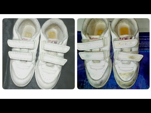 How to clean white shoes with 