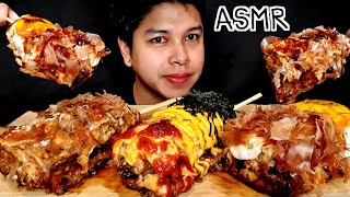 ASMR  - OKONOMIYAKI TAKUYA โอโคโนมิยากิ กินพิซซ่าญี่ปุ่น (EATING SOUNDS)  | Z.Skin ASMR