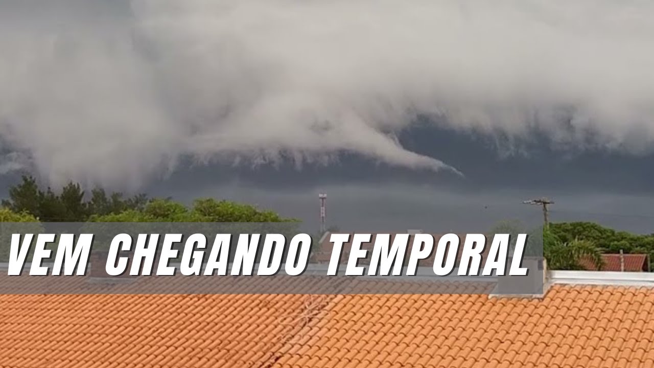 Temporal chegando em Imbé - RS video antigo de 2021