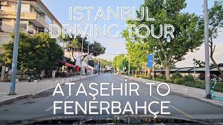 Istanbul FHD Drive from Ataşehir to Fenerbahçe and Kalamış Districts in Kadıköy Sightseeing Video