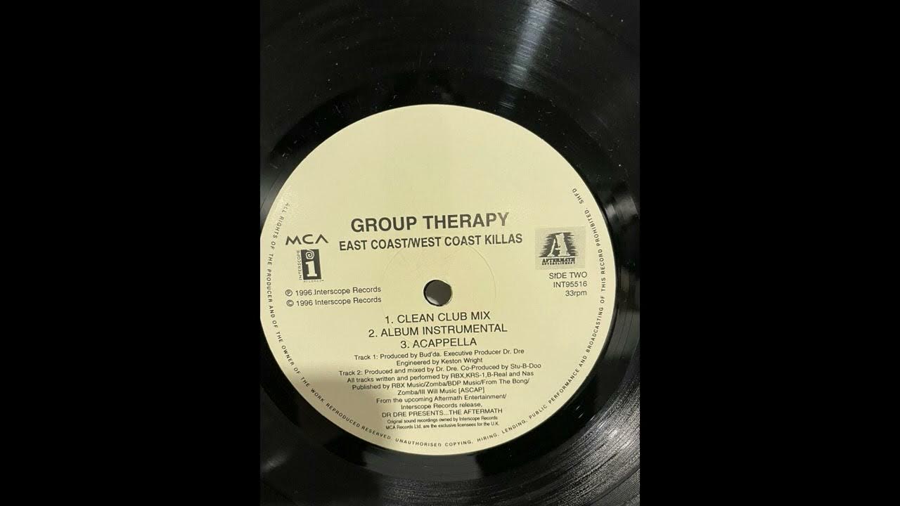 Group Therapy East Coast West Coast Killas Lyrics Group Therapy (RBX, Scarface, B-Real, Nas and KRS-One) - East Coast