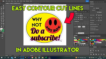 Easy Contour Cut Lines In Adobe Illustrator - Vector and JPEG
