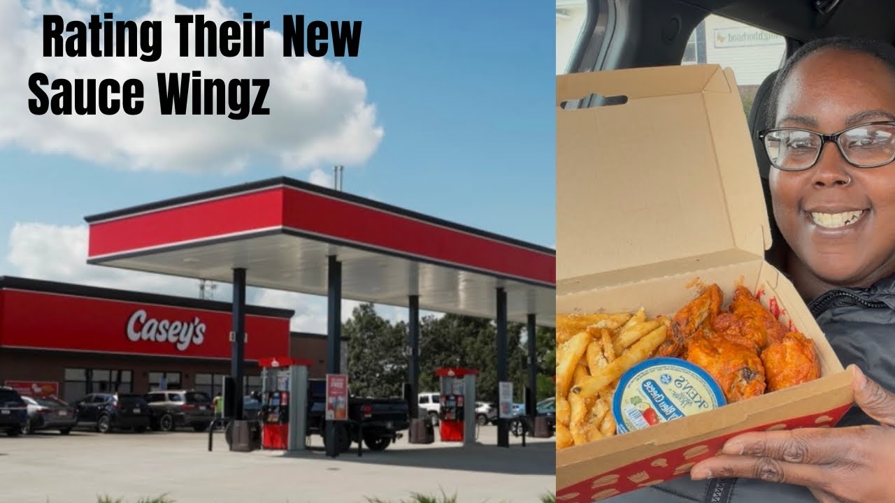 Rating Casey’s Sauced Wingz Was It Worth It❓Car Mukbang‼️