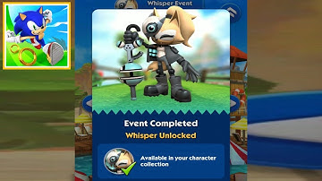 SONIC DASH | WHISPER EVENT GAMEPLAY