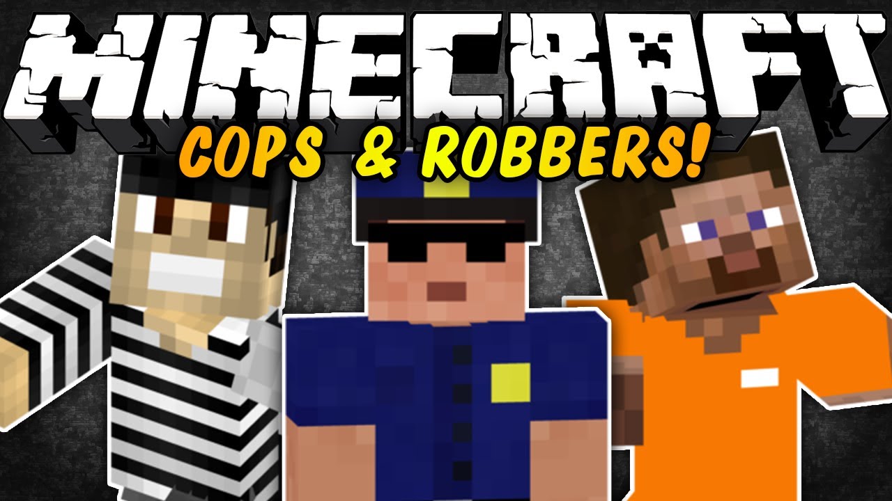 Minecraft Mini-Games: COPS & ROBBERS! w/ LaberosStar, SharkySparky99, & others!