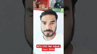 NTA UGC Net Admit Card Download Kaise Kare Online 2026#viral #shorts #viralreels#shortvideo#nta#exam