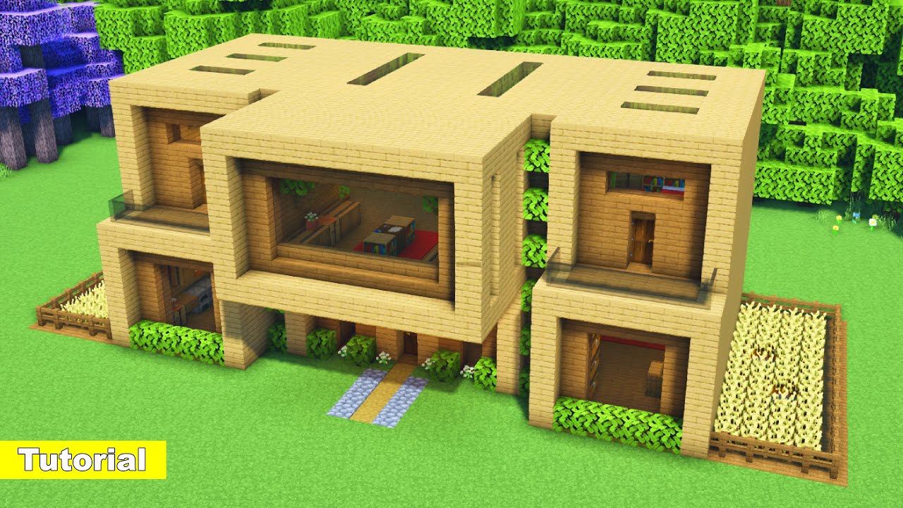 Minecraft Modern House/Casa Moderna Survival en Minecraft : u/Craftxing