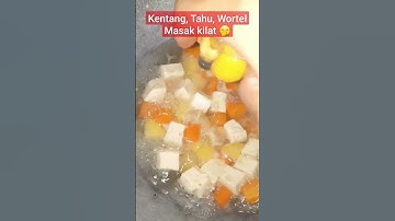 Thumbnail of Masak kilat no ribet. Kentang, wortel, tahu dimasak pake santan kuah putih no minyak