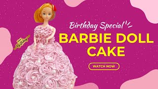 Barbie Doll Cake | Birthday Special |   JELLY CAKE 🎂 |