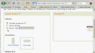 Create an Amazon Product Carousel
