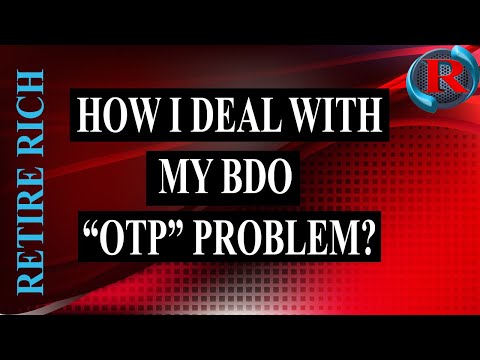 BDO "One Time Password" problem - unable to receive OTP 