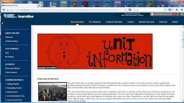 Navigating a Learnline Site (CDU)
