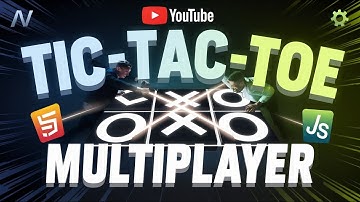"Build a Multiplayer Tic-Tac-Toe Game | HTML, CSS & JS"