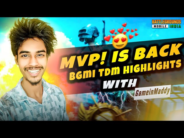 Your Favourite MVP ! is back | Bgmi Tdm Hard Lobby Gameplay | With GameinMaddy class=