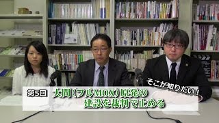 そこが知りたい!脱原発裁判 第5回「大間(フルMOX)原発の建設を裁判で止める。市民訴訟につづき、函館市が自治体として提訴! 」