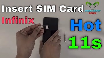 Infinix Hot 11s Insert The SIM Card