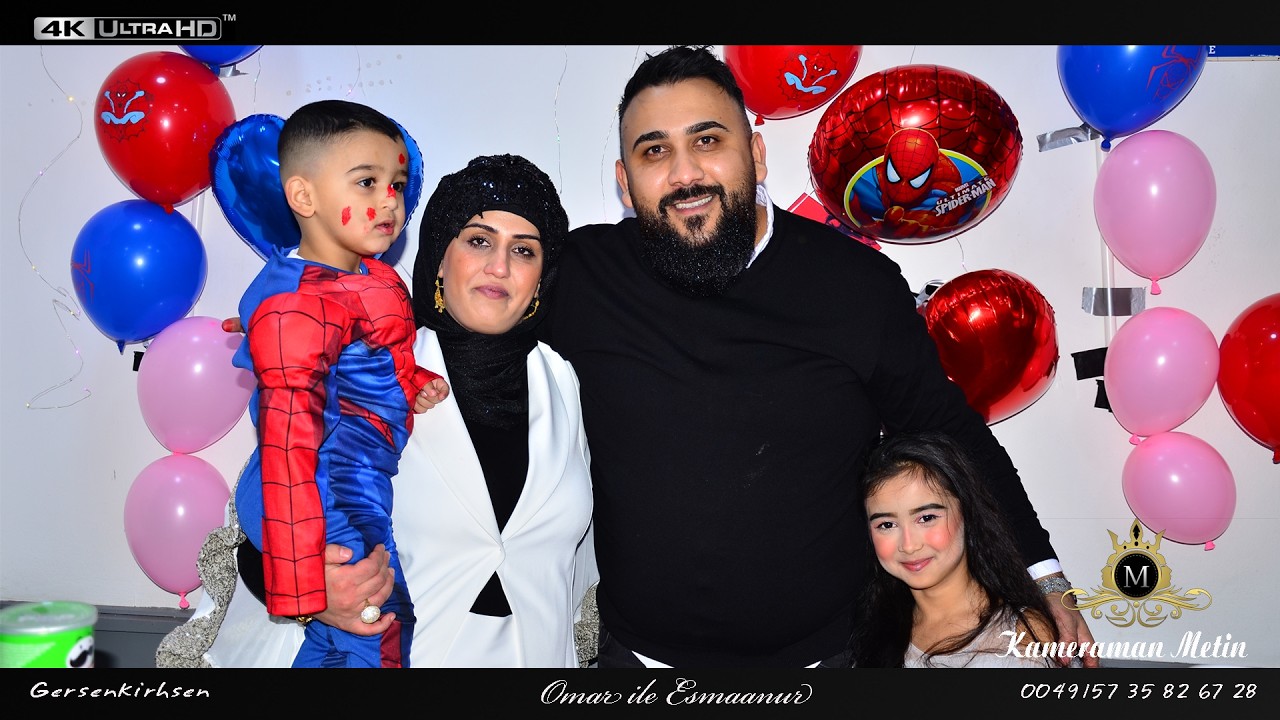 Omar ile Esmanur Kaedeşlerin Doğüm Ğünü töreneri Tarih 18 01 2026 yil Gelsenkirchen 1080P