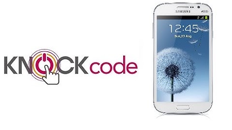 LG G3 - KNOCK Code for any ANDROID Device