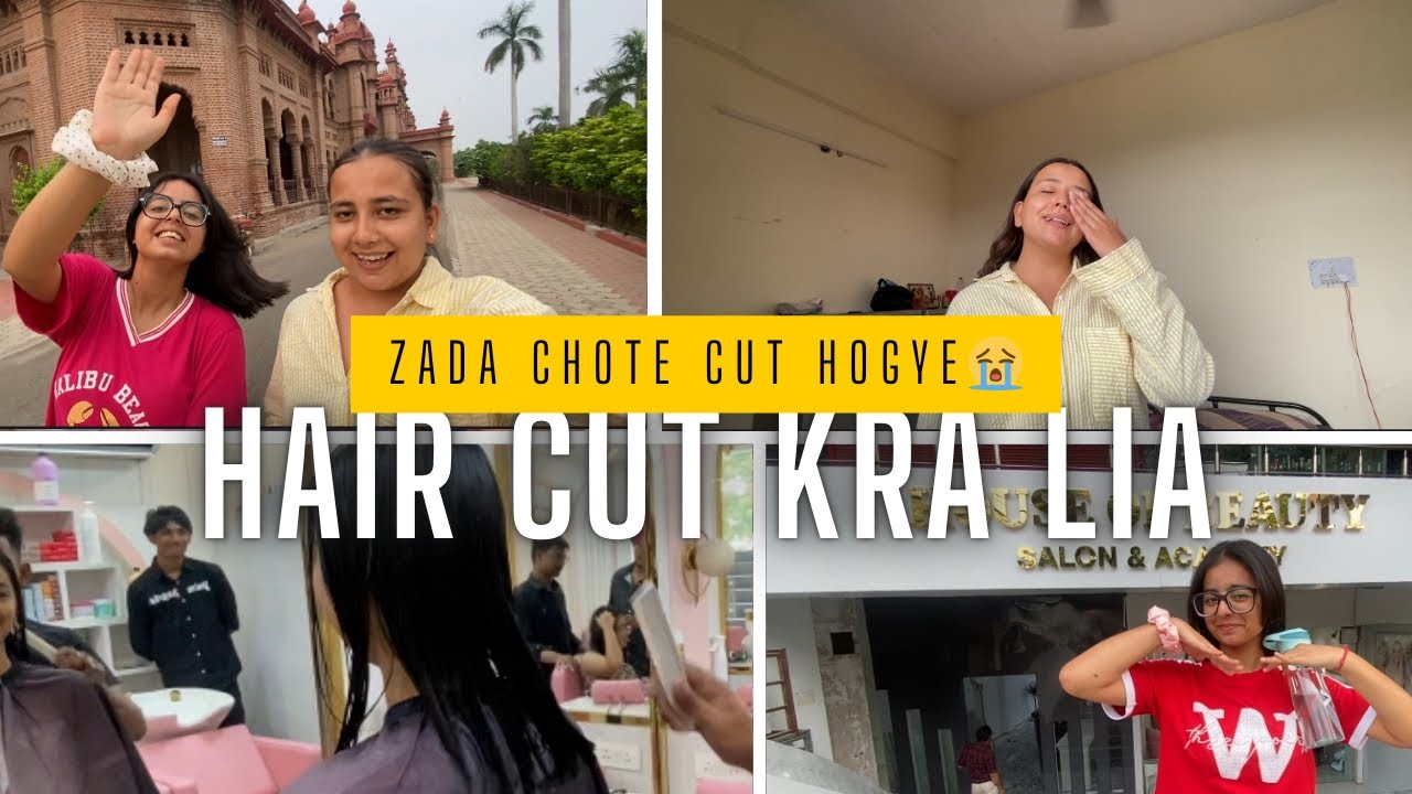Khalsa college Amritsar || classes ke badd krvaya hair cut(hairs zada chote ho gye kya😭)