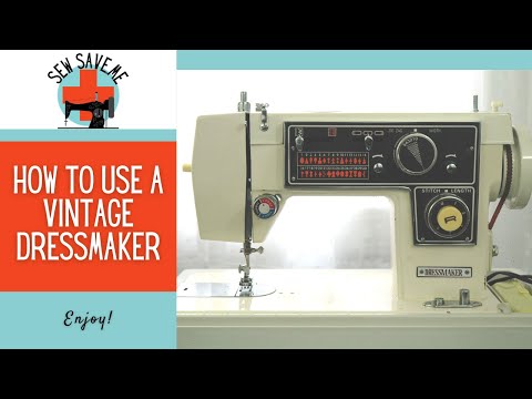 How To Use A Vintage Dressmaker Sewing Machine