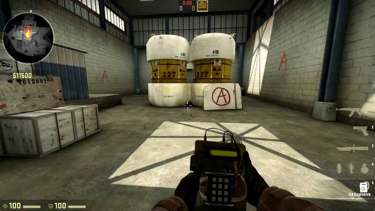 CS:GO C4 Damage Range On De_nuke - Tutorial - YouTube