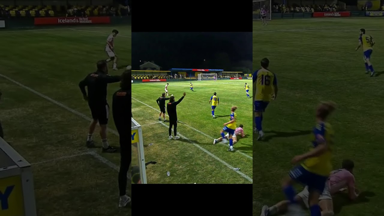 Curzon Ashton's Ola Lawal scores an incredible overhead goal 🔥