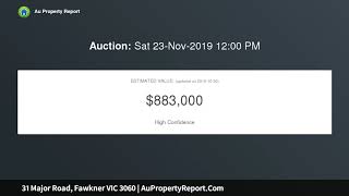 31 Major Road, Fawkner VIC 3060 | AuPropertyReport.Com