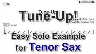 Tune-Up! - Easy Solo Example for Tenor Sax