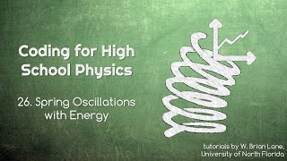 Coding for High School Physics 26 Spring Oscillations with Energy