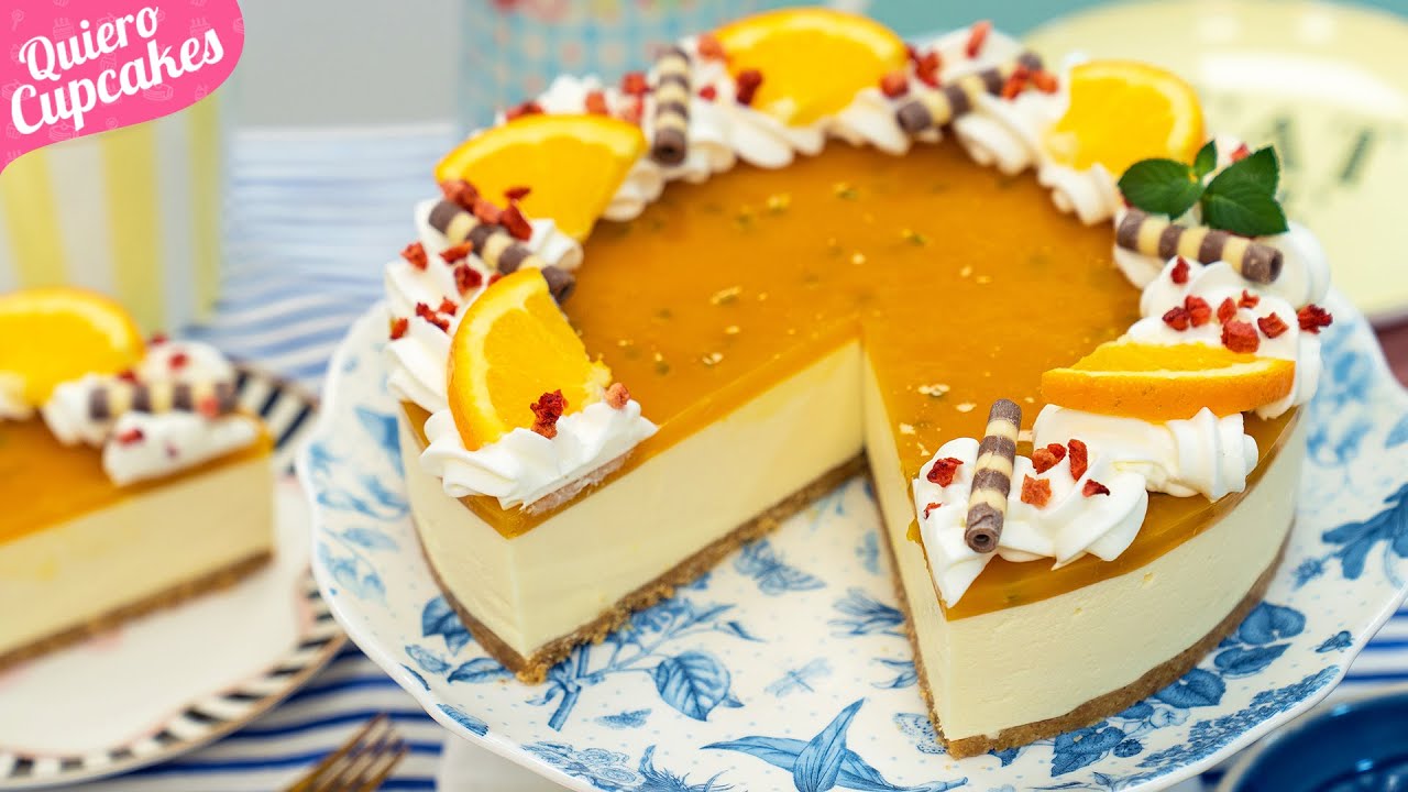 CHEESECAKE DE MARACUYÁ O PARCHITA | TARTA FRÍA SIN HORNO | QUIERO CUPCAKES