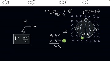 Two particles of masses m1 and m2 have equal charges. They are accelerated from rest through a poten