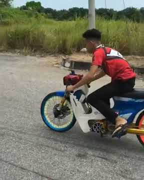 Drag Bike run 4t110 Honda c70