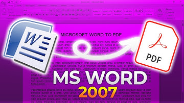 How to save pdf file in MS Word 2007 bangla tutorial | Microsoft Word 2007 | Word to pdf office 2007