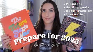 how to PREPARE for your GOALS in 2023! planners, setting goals, habit tracking, manifesting & more!