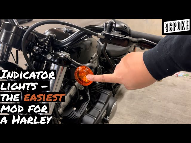 The easiest mod for a Harley Davidson Sportster 48 - Indicator lights -