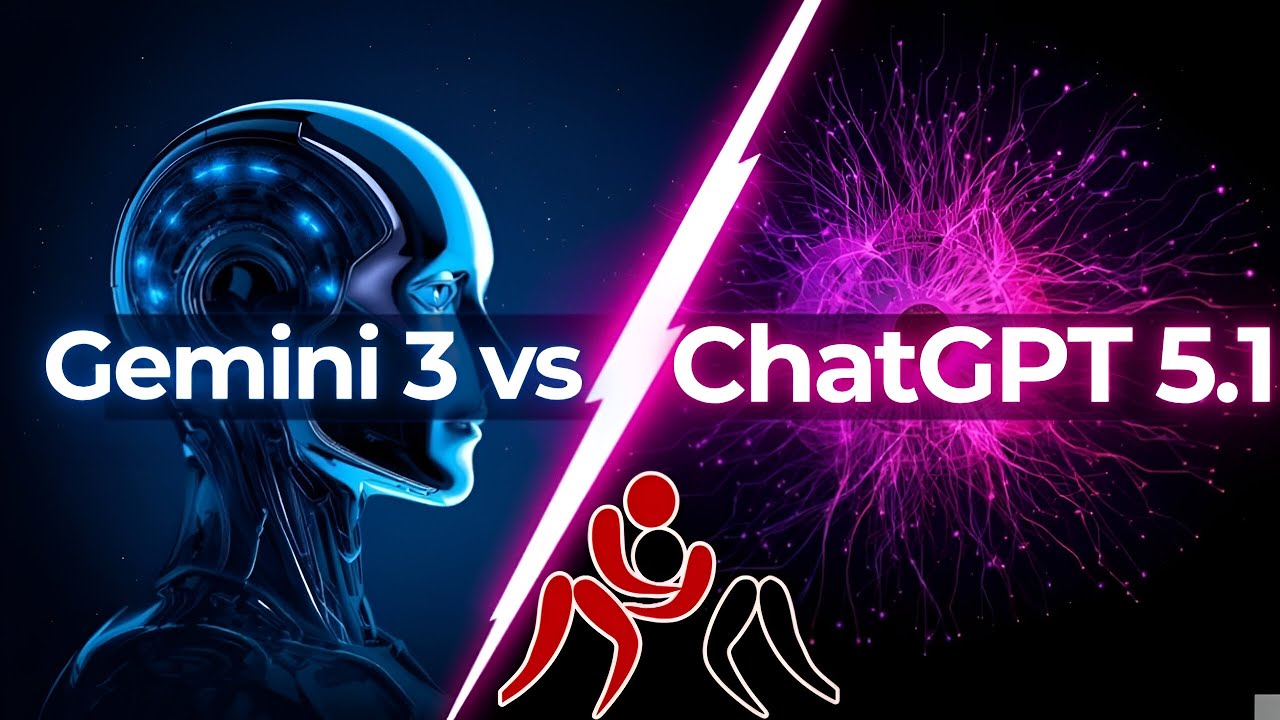 Gemini 3 vs ChatGPT 5.1 — The Ultimate AI Showdown! ⚔️🤖🔥 - YouTube