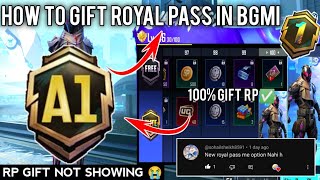 how to gift royal pass in bgmi | Bgmi me rp kaise gift kare