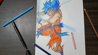 Anime Drawing Goku | How to draw anime |Anime sketch drawing |