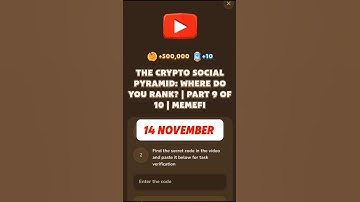 THE CRYPTO SOCIAL PYRAMID WHERE DO YOU RANK? PART 9 OF 10 MEMEFI#memefi #trandingshorts #subscribe