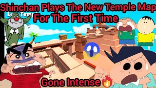 Shinchan PlaysThe New Impossible Lost Temple Map In Stumble Guys With His Friends🔥 (Gone Intense😱)