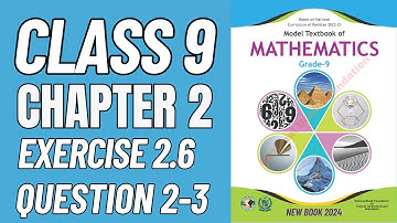 Class 9 Maths Exercise 2.6 Question 2-3 | National Book Foundation 2024 | Math with Afshan #maths