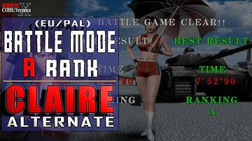 Resident Evil Code Veronica X (EU PS4) - Battle Game Claire Alternate A Rank - Beginner