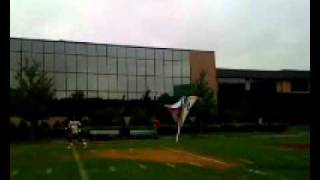 Landry Jones and Ryan Browles playing catch at ESPN