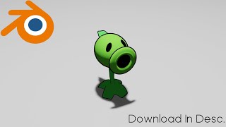 Peashooter 3D Model @Jazzdog5